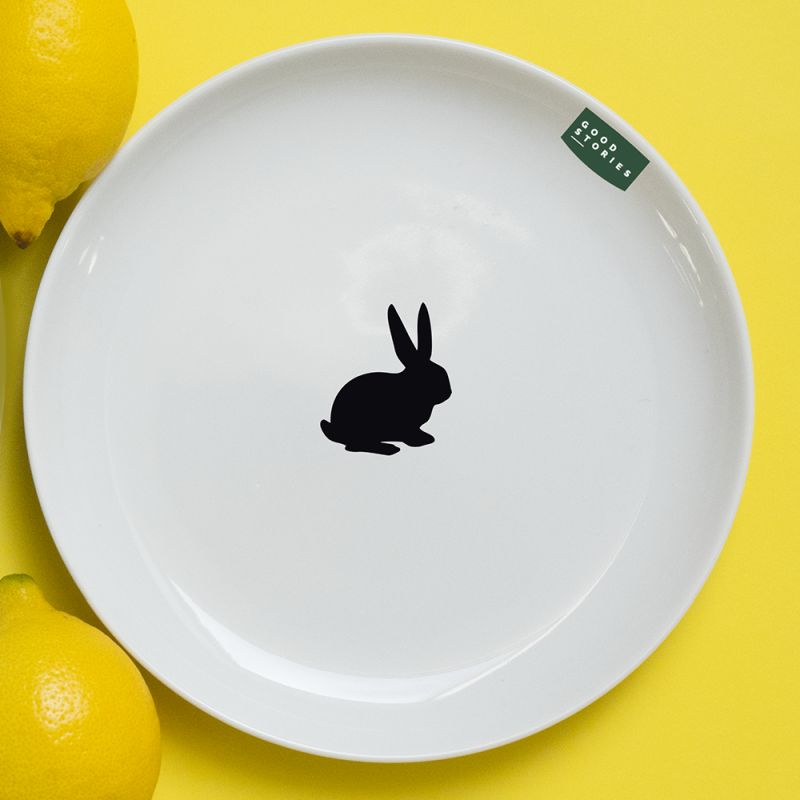 talerz obiadowy królik