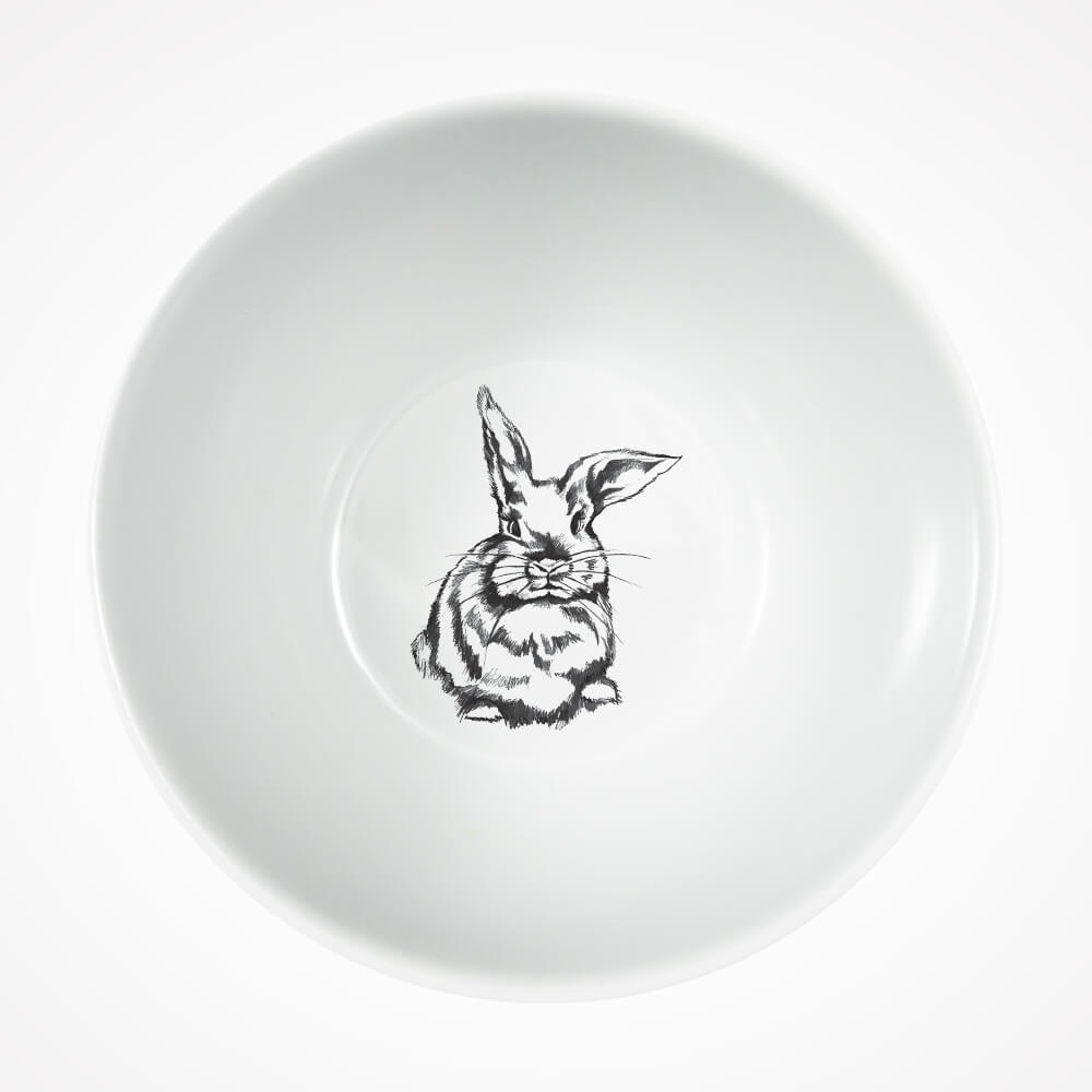 Miseczka porcelanowa z królikiem